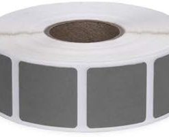 Roll of 1000 7/8″ Square Target Pasters (Dark Gray) 2