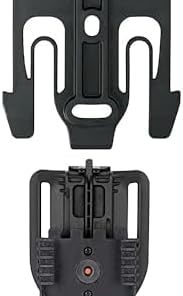 Bundle of Safariland QLS Belt Loop (QUBL-1-2) for 2.25” Belt and QLS 19 Quick Locking System Holster Fork
