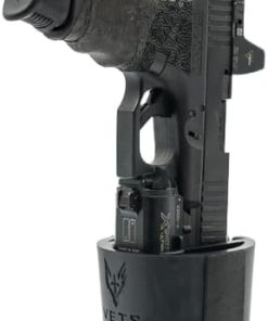 Cupolster®, MultiFit Vehicle Gun Holster Fits Glock 17/19/22/23/31, Sig P210/P220/P226 with Attached TRL-1/X300/Valkyrie (Alpha One Series – Medium/Large Lighted Frame Firearms) by VETS Tactical®