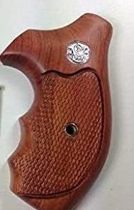 BMPL Hardwood J Frame Round Butt Handgun Grips Compatible Replacement Revolvers Handcraft M60 Bodyguard Handmade Thailand Imported #JR0187 2