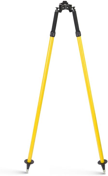 Surveying Bipod Aluminum Stand with Telescopic Struts – Adjustable Height, 5.9FT/1.8M Extended Length – with Carry Bag and Inner Box Surveying Bipod Aluminum Stand with Telescopic Struts - Adjustable Height, 5.9FT/1.8M Extended Length - with Carry Bag and Inner Box