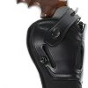 The Cebeci Talon for 8″ Colt Python and King Cobra Revolver, Right Hand Black Leather Belt Holster 4