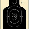NRA EIC E-Silhouette Combat Target Features Standard E-Silhouette Military Torso with Modified TPC Scoring Outlined in White Ink: Black Size: 20″ x 36″