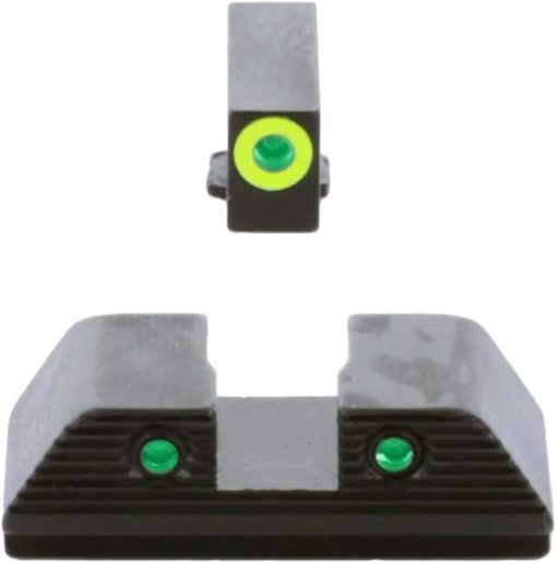 AMERIGLO Trooper Series - Three-Dot Green Tritium Design Walther Set Front Outline LumiGreen Fits PDP Models - Image 2