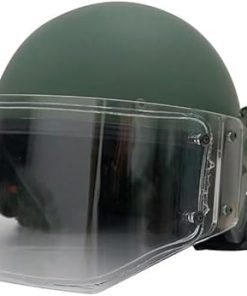 Tactical Russian ZSH-1-2M Helmet with Acrylic Visor, Russian Style Military Helmet Tactical Prop for Airsoft
