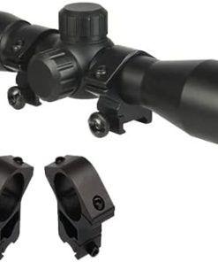 Compact 4×32 Aiming Scope with Dovetail Ring Mounts Fits Henry .22 US Survival Rifle