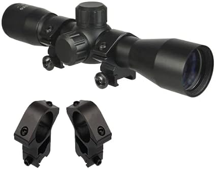 Compact 4×32 Aiming Scope with Dovetail Ring Mounts Fits Henry .22 US Survival Rifle Compact 4x32 Aiming Scope with Dovetail Ring Mounts Fits Henry .22 US Survival Rifle