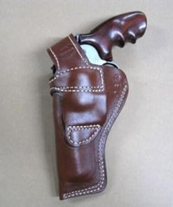 Azula Custom Leather Strong Side Outdoor Gun Belt Holster for Colt Anaconda 6″ Revolver Brown Right Hand 2