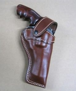 Azula Custom Leather Strong Side Outdoor Gun Belt Holster for Colt Anaconda 6″ Revolver Brown Right Hand