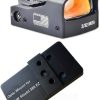 Ade Advanced Optics Delta Pro RD3-012 PRO Motion Awake, Multi Reticle Red Dot + Optic Mounting Plate for Smith Wesson SW MP 380 Shield EZ Pistol + Standard Picatinny Mounting Plate