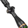 4×32 Scope Real Fiber Red Dot Scope, Shockproof, Waterproof, Fogproof, Hunting and Outdoor Sighting Device with Chevron Reticle(Triangle line,Green) 3