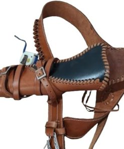 Western Rossi Ranch Hand Leather Scabbard with Ammo Loop .44/45 Colt Belt Chiappa Mares Leg Gun Holster Rifle Scabbard (18 Inch) 2