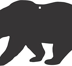 Magnum Target 30″x16″ 3/8″” AR500 Bear/Animal Steel Shooting Target – Rifle & Pistol Plate 1pc w/ 1 Mounting Hole, Unpainted