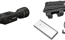ATN Thor LTV 5-15x, 160×120 12 Micron Thermal Rifle Scope w/Video Recording & Power Weapon Kit 20,000mAh Battery Pack w/USB Connector, provides up to 22 hrs of continuous use Black