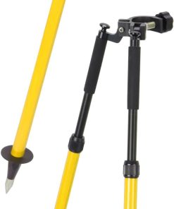 Surveying Bipod Aluminum Stand with Telescopic Struts – Adjustable Height, 5.9FT/1.8M Extended Length – with Carry Bag and Inner Box 2