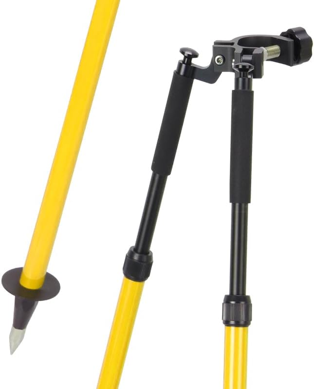 Surveying Bipod Aluminum Stand with Telescopic Struts – Adjustable Height, 5.9FT/1.8M Extended Length – with Carry Bag and Inner Box 2 Surveying Bipod Aluminum Stand with Telescopic Struts - Adjustable Height, 5.9FT/1.8M Extended Length - with Carry Bag and Inner Box - Image 2