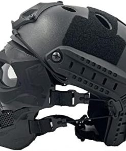 Airsoft Helmet and Skull Mask Set, Adjustable Full Face Protective Mask Suitable for Paintball Shooting, CS Games, and Other Outdoor Activities 2