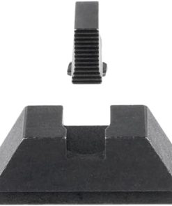 AMERIGLO Optic Compatible Sight Set for Glock – 3L Tall Black Serrated .260″ Front, Flat Black .335″ Rear 2