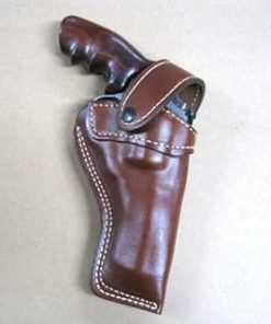 Azula Custom Leather Strong Side Outdoor Gun Belt Holster for Colt Anaconda 4.25″ Revolver Brown Right Hand