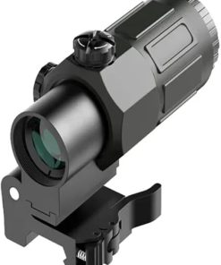 G33 3X Magnifier Holographic Sight for Red Dot Sight，with Standard Spacer Mount & Side FILP Up QD Mount & Lens Protection Cover，Quick Release，Multi Coated Glass，Lightweight & Compact