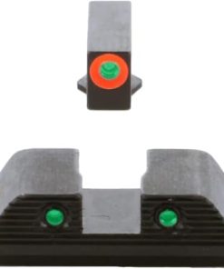 AMERIGLO Trooper Series – Three-Dot Green Tritium Design Walther Set Front Outline Orange Fits PDP Models 2