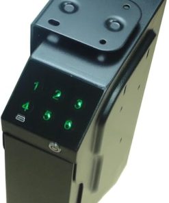 Mounted Gun Safe, hand touch digital Password code safe box, for Nightstand Wall Mount Bedside Desk Vehicle Bed 2
