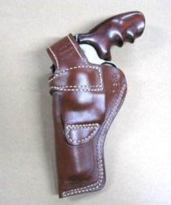 Azula Custom Leather Strong Side Outdoor Gun Belt Holster for Colt Anaconda 4.25″ Revolver Brown Right Hand 2