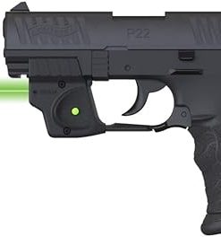 Viridian E Series Green Laser Sight for Walther P22, Gun Sight with Ambidextrous On and Off Switch, Black