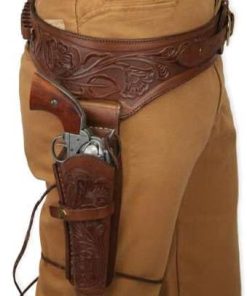 Wild West Gun Belt Holster Old Western Cowboy Leather Pistol Revolver Holder Fast Draw Rig Pirate Cosplay Gear 2