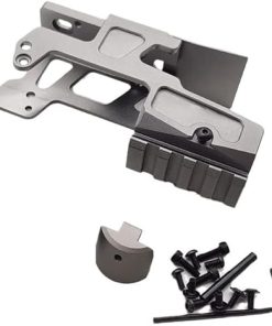 New Tactical Mini Red Dot Sight Scope Alg Base Flared Mount for Glock17/22 RMR SRO MRO T1 H1 T2,Silver
