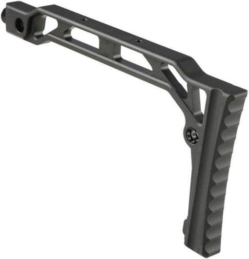 ZION ARMS-Atlas Custom Works SS-8R Aluminum Fixed Stock for 1913 Picatinny Stock Mount Rail (Color: Black) - Image 2