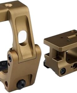 AEMS Red Dot Sight Mount & HM3X Magnifier Flip QD Mount Combo，2.26″ Optics Centerline Height，CNC Precision Machined Aluminum，for 20mm Picatinny Rail Mounting，Tan