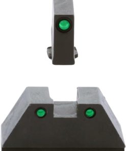 AMERIGLO Optic Compatible Sight Set for Glock – XL Tall Green Tritium Black Outline .315″ Front, Green Tritium Black Outline .394″ Rear 2
