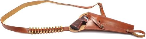 Brown Leather Shoulder Holster with Shell Loops Fits Smith & Wesson Model 629 Model 29 N Frame 44 Magnum 8 3/8 Barrel - Image 2