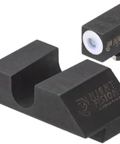 Night Fision Tritium Night Sight Set for Glock 42/43/43X – Perfect Dot Front Sight with Added Daytime Ring – Front Ring Color Options – Various Sight Styles