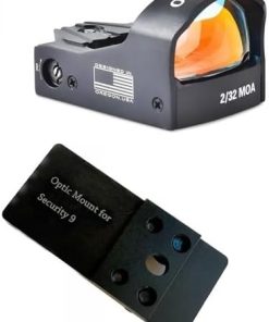 Ade Advanced Optics Delta Pro RD3-012 PRO Motion Awake, Multi Reticle Red Dot Sight + Optic Mounting Plate for Ruger Security 9 Pistol + Standard Picatinny Mounting Plate