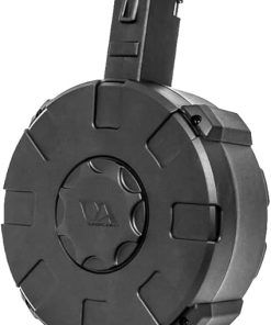 GoldenBall Nemesis X9 Electric Lightweight Polymer 9mm Airsoft Drum Magazine 1400 Round Cpacity – Black 2