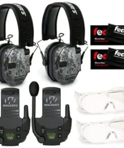 Walker’s Razor Shooting Muffs 2-Pack with Walkie Talkies and OTG Glasses