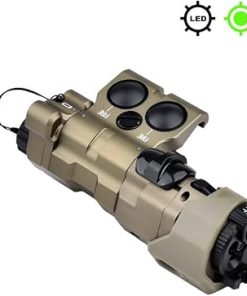 Metal ML C1+ Box Laser Sight(with IR+Red/Green/Blue Laser+IR Fill Light+220 Lumens LED Flashlight),&M600C Strong Flashlight,&Modular Remote Pressure Switch(SF+2.5 Plug) Combo,Tan 2