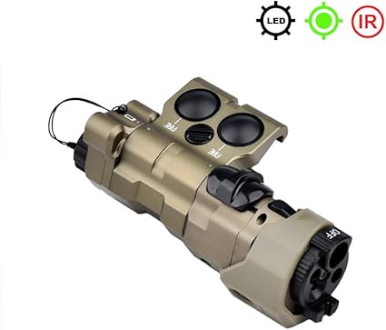 Metal ML C1+ Box Laser Sight(with IR+Red/Green/Blue Laser+IR Fill Light+220 Lumens LED Flashlight),&M600C Strong Flashlight,&Modular Remote Pressure Switch(SF+2.5 Plug) Combo,Tan 2 Metal ML C1+ Box Laser Sight(with IR+Red/Green/Blue Laser+IR Fill Light+220 Lumens LED Flashlight),&M600C Strong Flashlight,&Modular Remote Pressure Switch(SF+2.5 Plug) Combo,Tan - Image 2