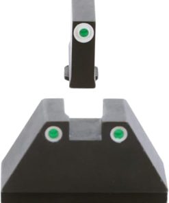 AMERIGLO Optic Compatible Sight Set for Glock – 3XL Tall Set Green Green Tritium 3 dot Sight Set White Outlines .365″ F .451″ R 2