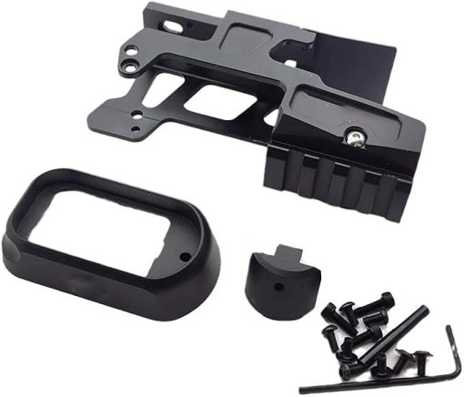 Flared Scope Mount Base, Modular Scope Mount for RMR SRO MRO T1 H1 T2 Red Dot Sight, Fit Glock17/22 Pistol, Black