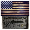 Large Concealment Flag (Black Burnt Slide up Biometric LOCK)