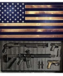 Large Concealment Flag (Black Burnt Slide up Biometric LOCK)