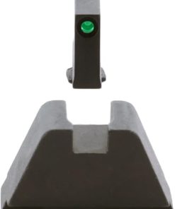 AMERIGLO Optic Compatible Sight Set for Glock – 4XL Tall Green Tritium Black Outline .385″ Front, Flat Black .480″ Rear 2
