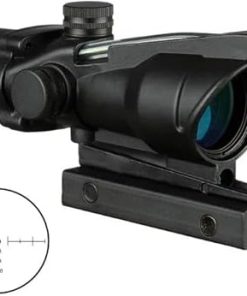4X32 Hunting Riflescope Real Fiber Optics Grenn Red Dot Illuminated Etched Reticle Tactical Optical Sight 2