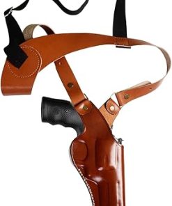 Leather Shoulder Holster Fits S&W Model 686 586 637 60 10 19, Premium Leather, Fast Draw, Handmade, Right Handed – ShnLeather