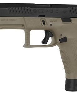 ASG CZ P-10C CO2 Airsoft Pistol – Blowback Airsoft Gun – Adjustable Hop-Up – Metal Slide – Threaded Barrel/Optic Ready – FDE – 6mm Airsoft BB