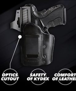 Urban Carry LockLeather IWB RMR/RDS Holster – Secure & Comfortable Leather/Polymer Hybrid Design for Optimal Concealment | Right Handed | Compatible with a Wide Range of Firearms 2