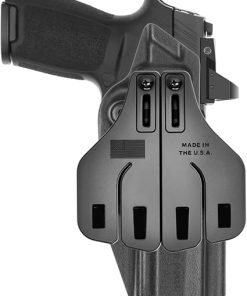 Tulster OWB Range+ Kydex Paddle Holster in Left Hand fits: Sig Sauer P320 Full Size 9/40 | Optic Cut Outside The Waistband Open Carry 2